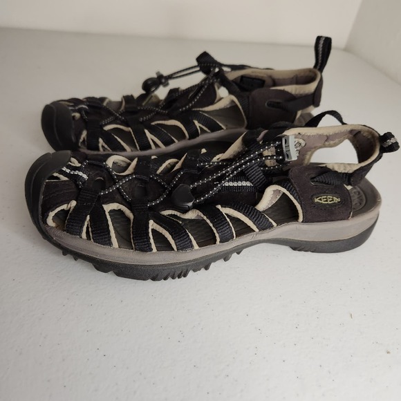 KEEN Women's Whisper Closed Toe Sport Sandals 8 Black - Picture 2 of 9